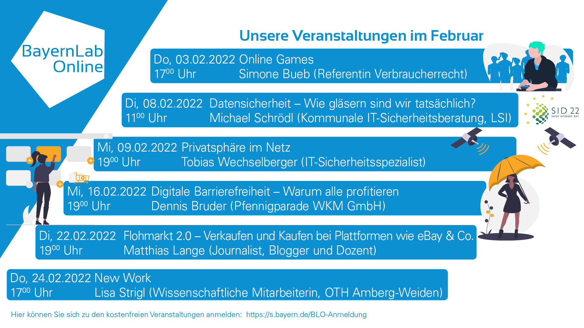 BayernLab Online - Programm im Februar 2022